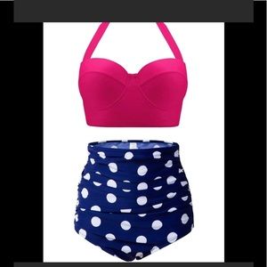 Cherry cat 50s Bikini swimsuit 3X fit like 12-14